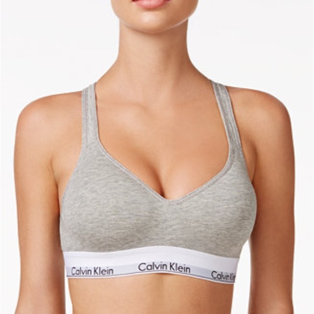 Calvin Klein Light Gray Bralette